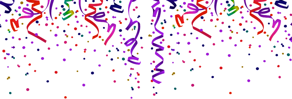 Birthday Party Png - Party Confetti Png (940x320), Png Download