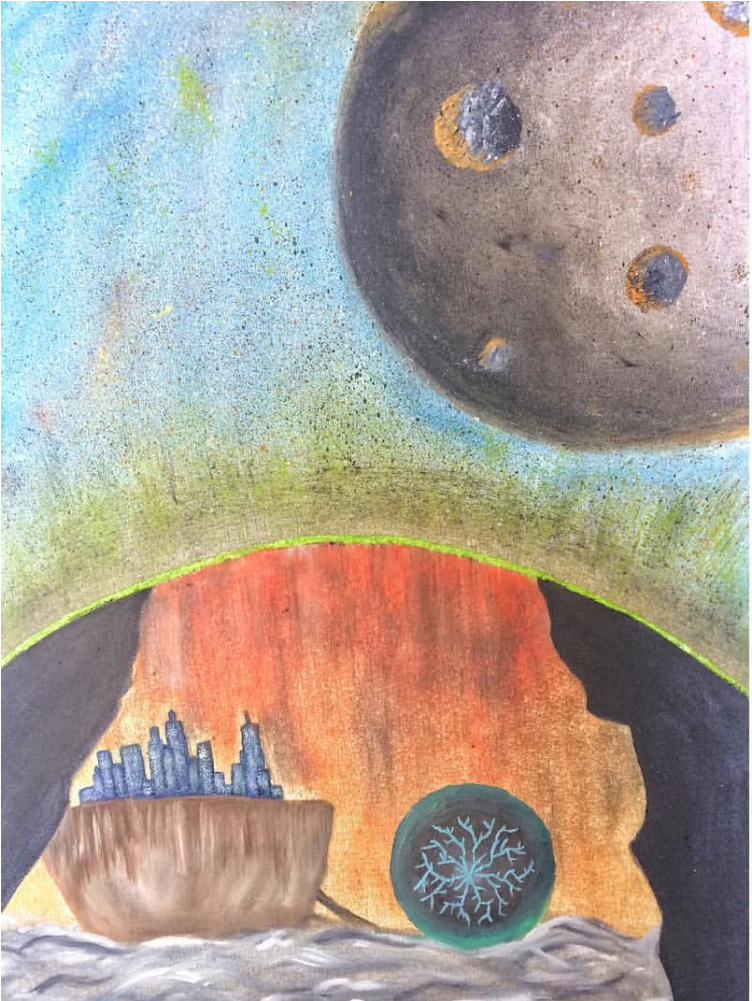 The Utopia Of The Future, Original Paintings, Tablo - Utopia (1000x1000), Png Download