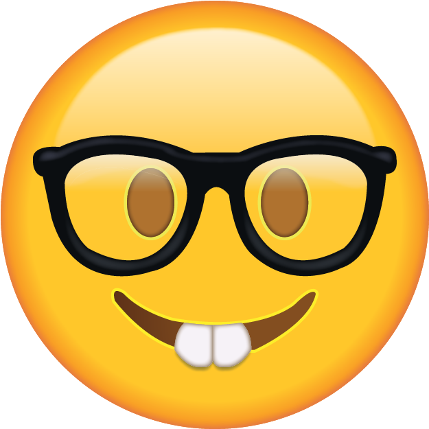 Killzone Clipart Smiley Face - Nerd Face Emoji Png (640x640), Png Download