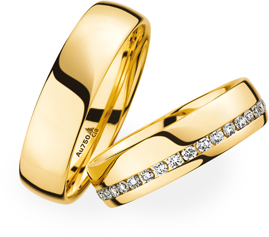 Png Wedding Ring - Trouwringen Goud 18 Karaat (600x600), Png Download