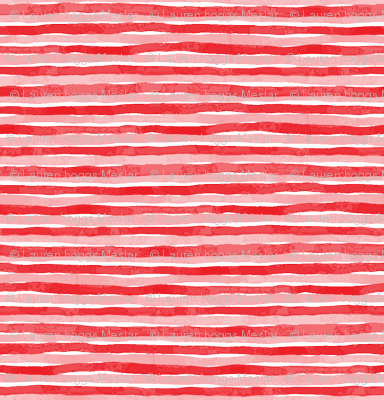 Red And Pink Watercolor Stripes - Coquelicot (384x400), Png Download