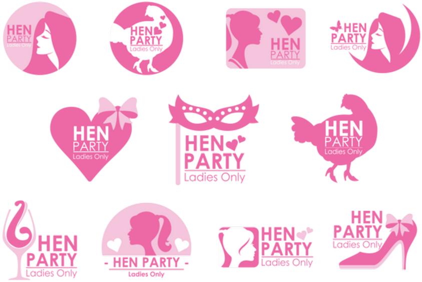 Pink Woman Cosmetics Vector - Hen Party Templates (1024x717), Png Download