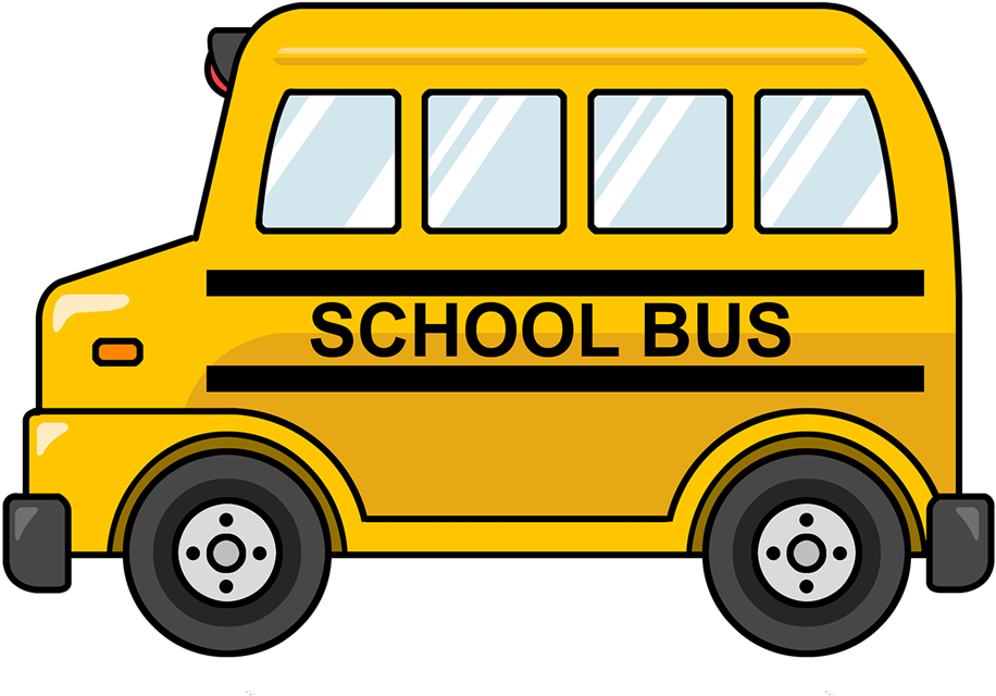 Animated Bus Clipart Coloring Page Clever Design Ideas - School Bus Clipart (1000x750), Png Download