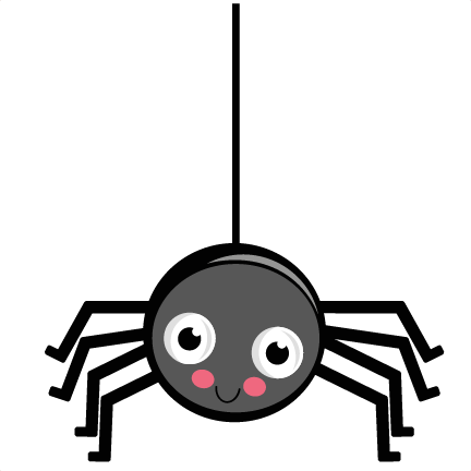 Hanging Spider Png Image - Spider Clipart Cute (432x432), Png Download
