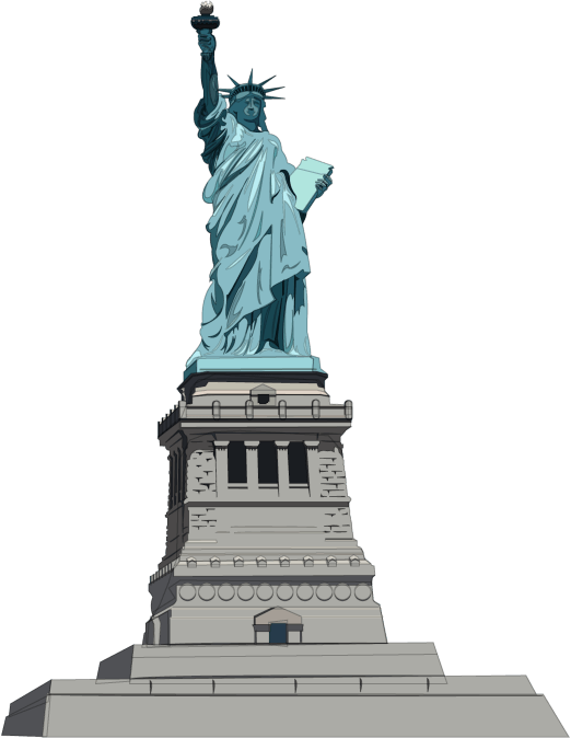 Download - Statue Of Liberty (522x674), Png Download