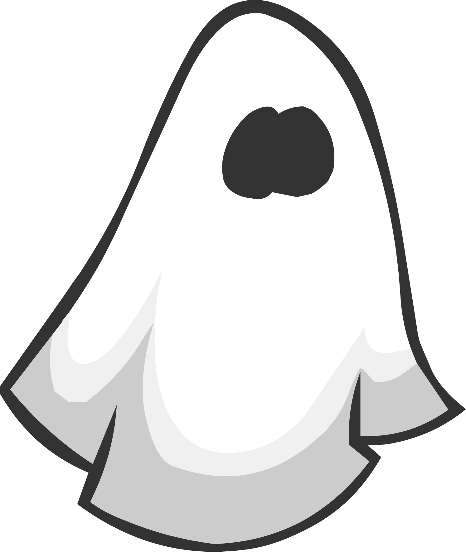Blanket Ghost Png Svg Freeuse Download - Ghost (1494x1770), Png Download