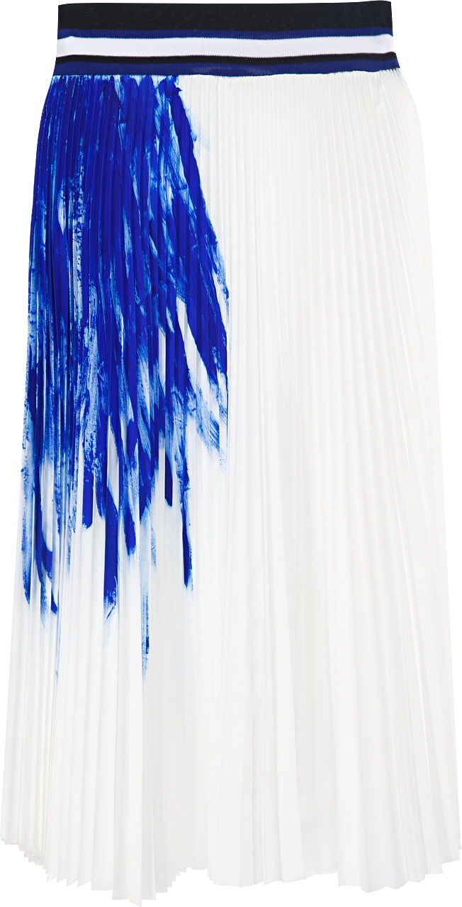 Hand Painted Pleated Galaxy Skirt - Skirt (652x1280), Png Download