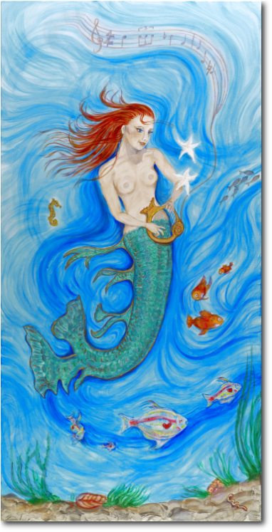 Musical Mermaid Rima - Mermaid (504x747), Png Download