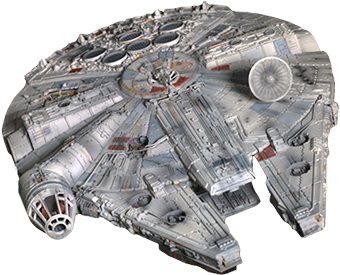 Millennium Falcon Star Wars Png Image Transparent - Star Wars - Millennium Falcon Die Cast Replica (480x275), Png Download