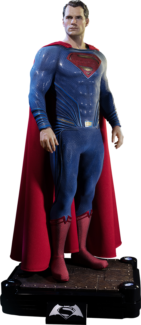 Superman Polystone Statue - Superman Dc Comics Polystone Statue (480x1106), Png Download
