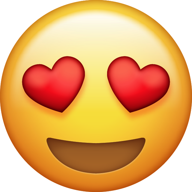 Png Images Pluspng Download Heart Eyes - Emoji Ojos De Corazon (640x640), Png Download
