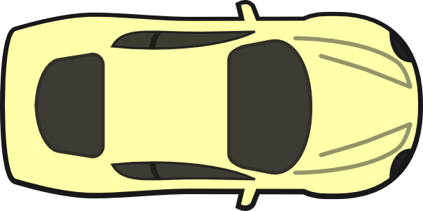 Car Clipart Eye - Bird Eye View Car (600x300), Png Download