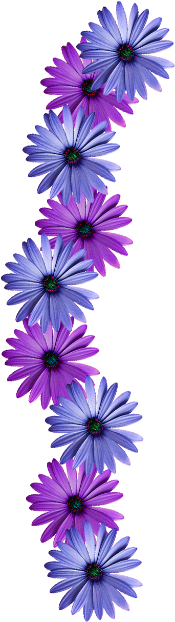 Purple Flower Clipart Tumblr Flower - Vines With Flower Png (522x1400), Png Download