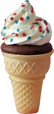 Free Icons Png - Ice Cream Cone Cupcakes (366x466), Png Download