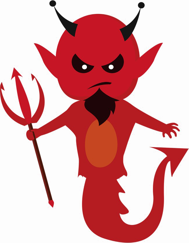 Devil Png Transparent Image - Cartoon Devil Png (650x836), Png Download