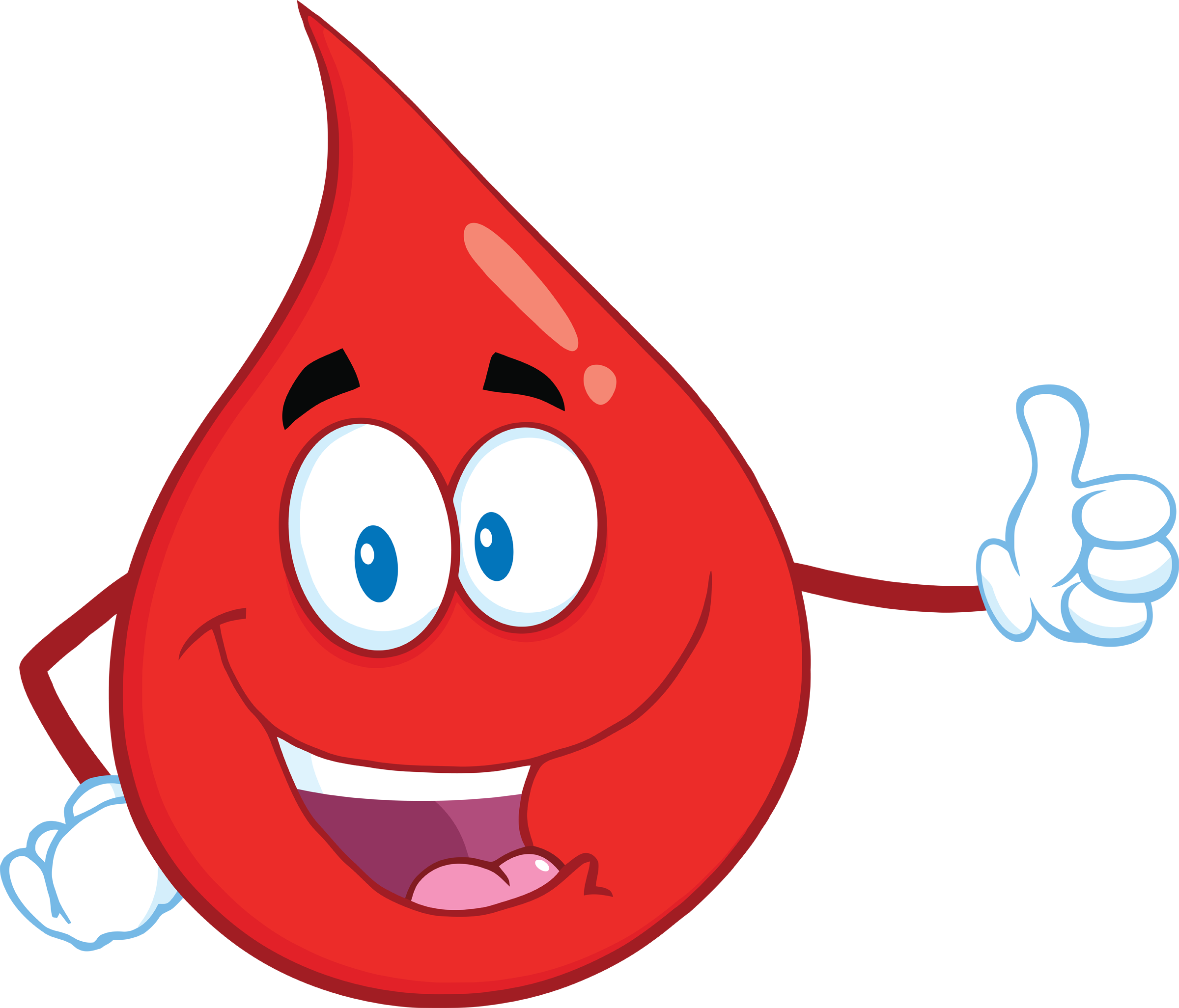 Source - - Blood Drop Clipart (2400x2053), Png Download