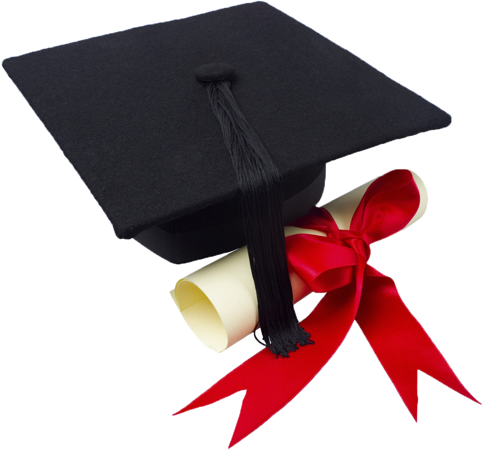 October - Graduation Cap With Certificate (1011x933), Png Download