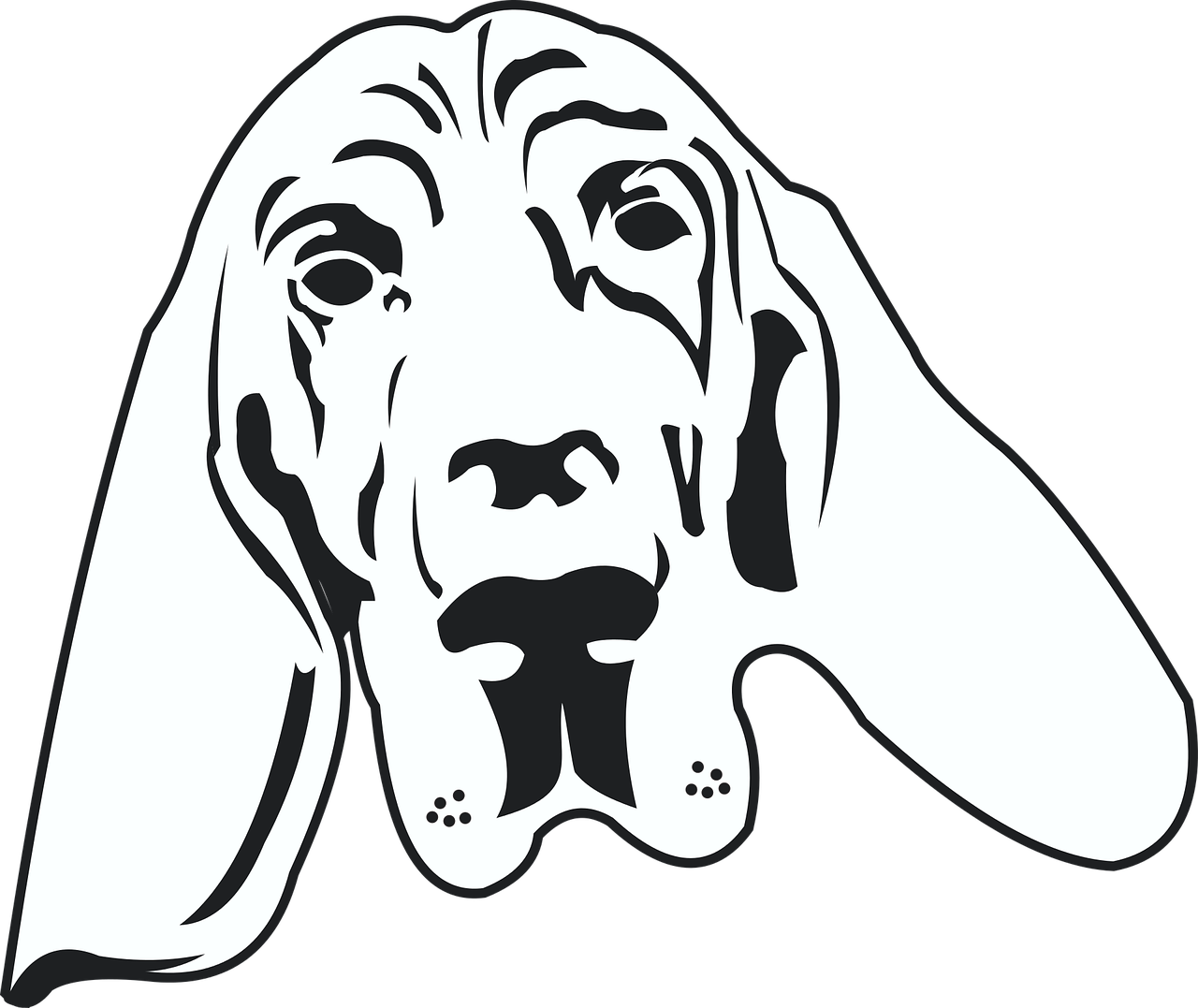 Hound Dog Dog Hound - Dog (1280x1077), Png Download