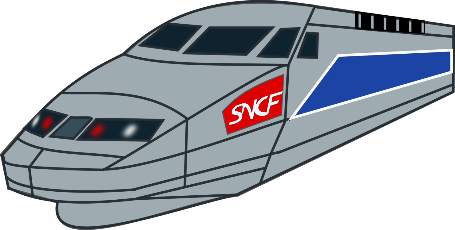 Rail Transport Tgv Train High-speed Rail Maglev - Tgv Png (1480x750), Png Download