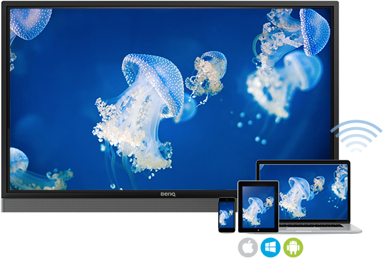 Instaqshare Is The Software Designed For Seamless Wireless - Benq Rp860k (560x380), Png Download