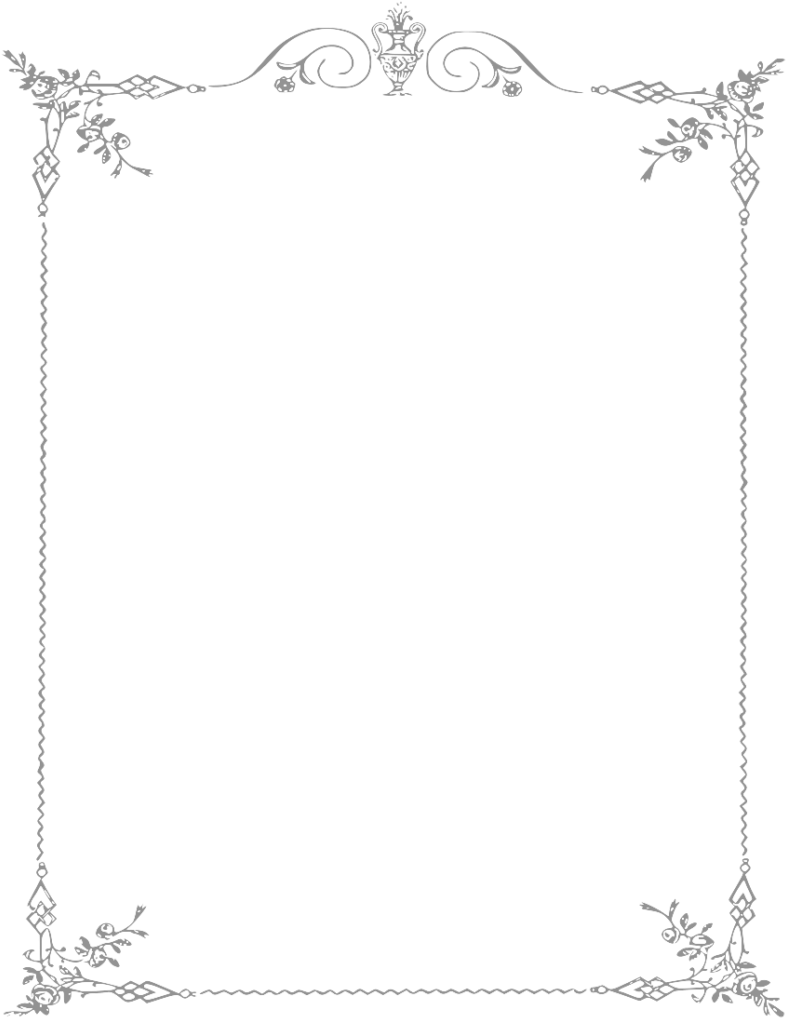 White Border Frame Png Clipart - Page Border Black And White (791x1024), Png Download