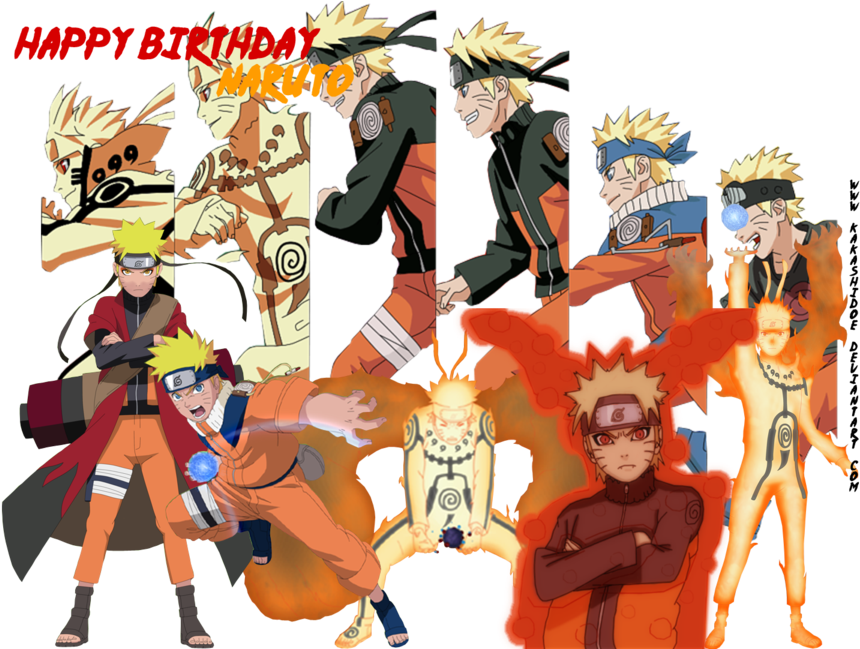 Download Naruto's Birthday PNG Image with No Background