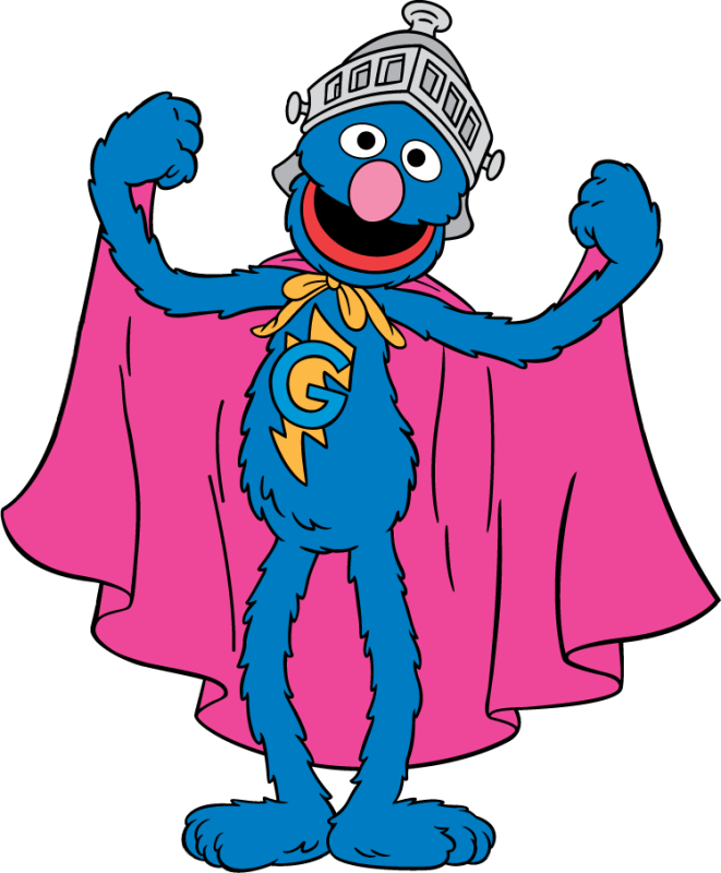 Hubpicture Pin - Sesame Street Grover Clipart (661x800), Png Download