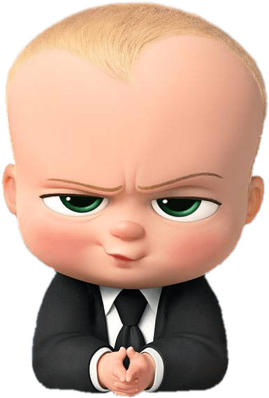 Boss Baby Angry Look - Boss Baby Png (640x640), Png Download