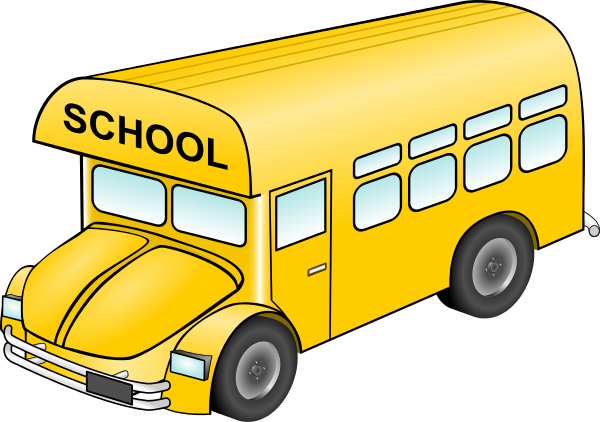 Bus Cliparts Transparent - High School Bus Clip Art (600x422), Png Download