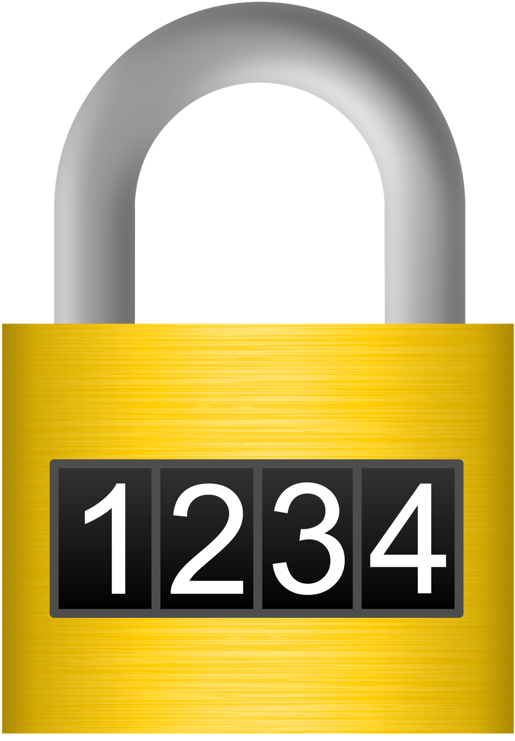 Combination Lock - Combination Lock Clipart (565x800), Png Download