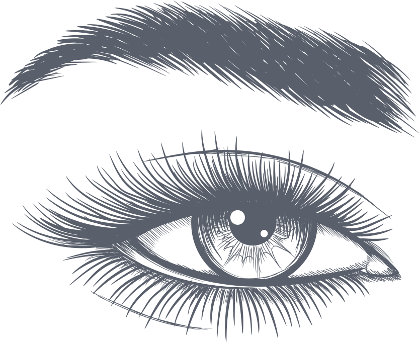 Freeuse Stock Illustration Choice Image Eye Makeup - Makeup Sketch (887x696), Png Download