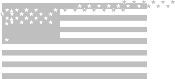 How To Set Use Grayscale American Flag Clipart (600x273), Png Download