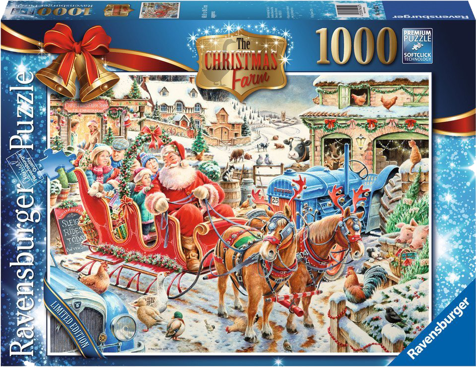 Ravensburger 2014 Christmasfarm - Ravensburger Puzzle Limited Edition (1024x803), Png Download