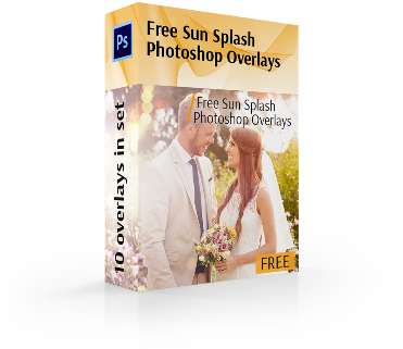 Sun Flare Overlay Photoshop Free Cover Box - Adobe Photoshop (370x344), Png Download
