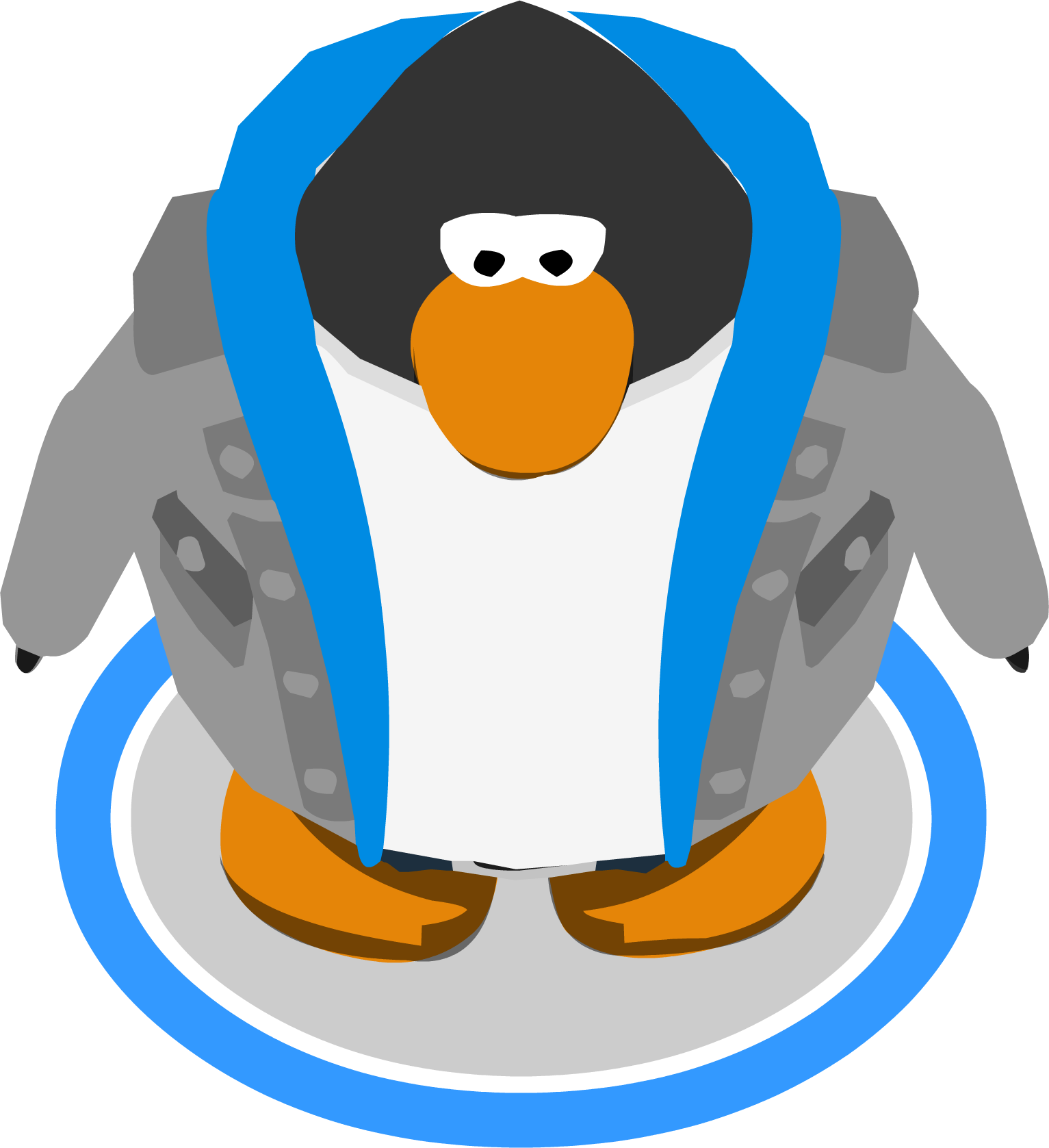 Street Cred Outfit Ingame - Club Penguin Graduation Cap (1533x1677), Png Download