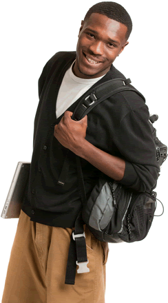 Download - Black College Student Png (320x480), Png Download