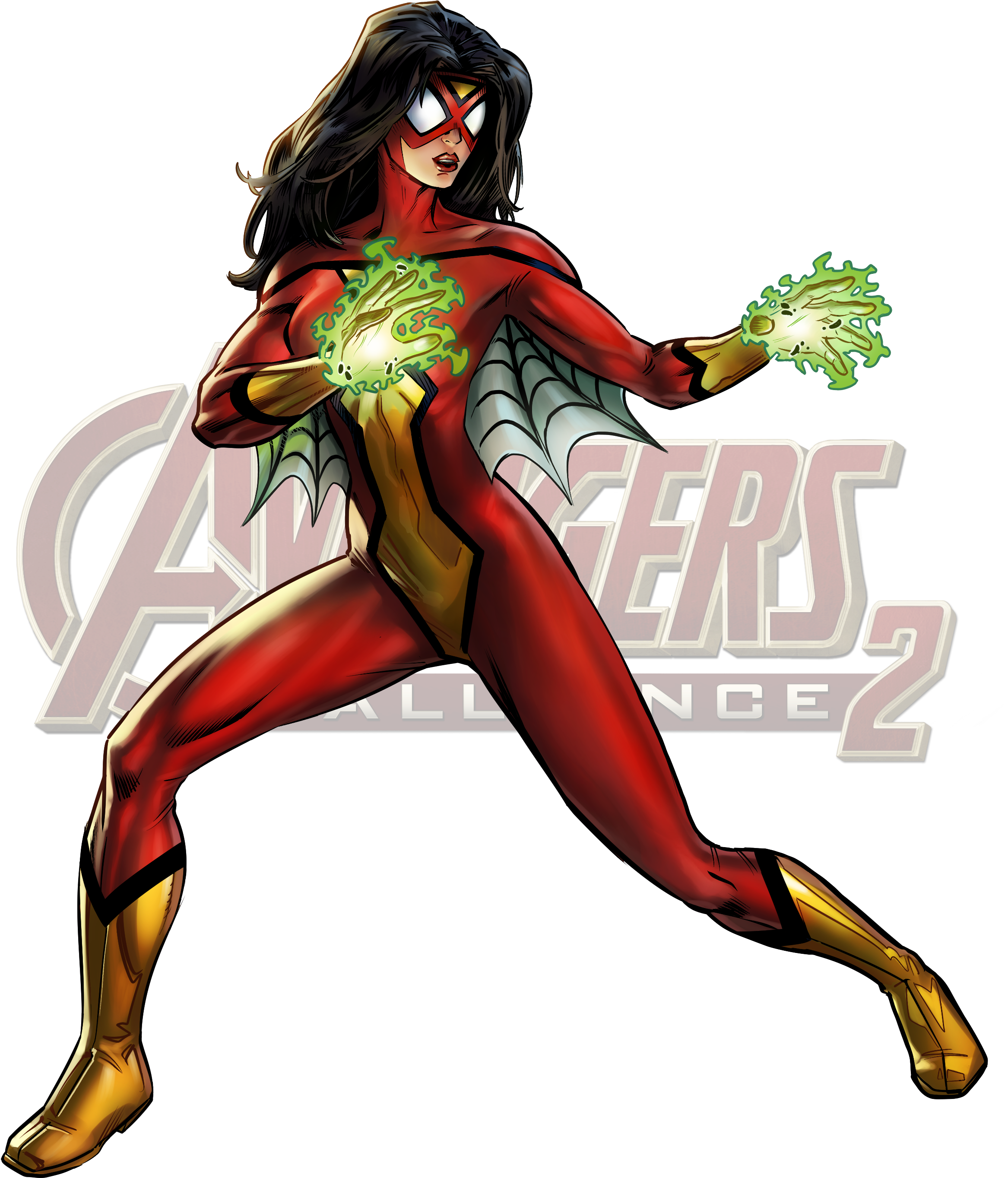 Icon Spider-woman - Spiderman Anya Spider Woman (370x479), Png Download
