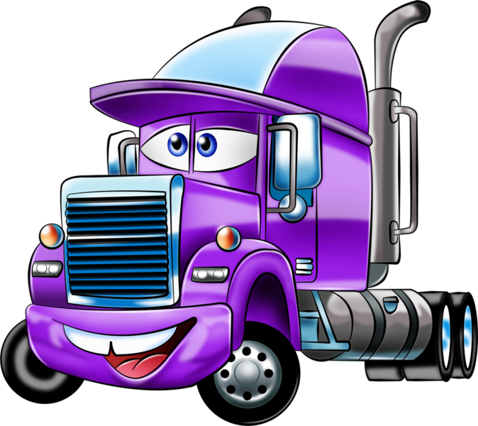 Share This Image - Truck Driver Cartoon Png (674x600), Png Download