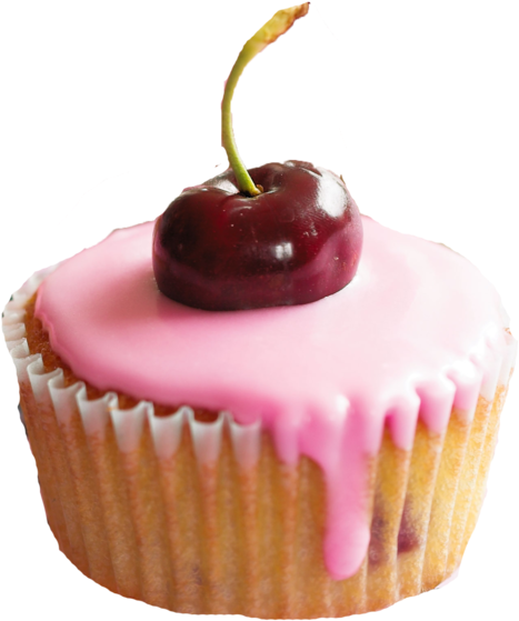 Cupcake Parallax Jpg Freeuse Stock - Cupcake With Cherry Png (700x700), Png Download