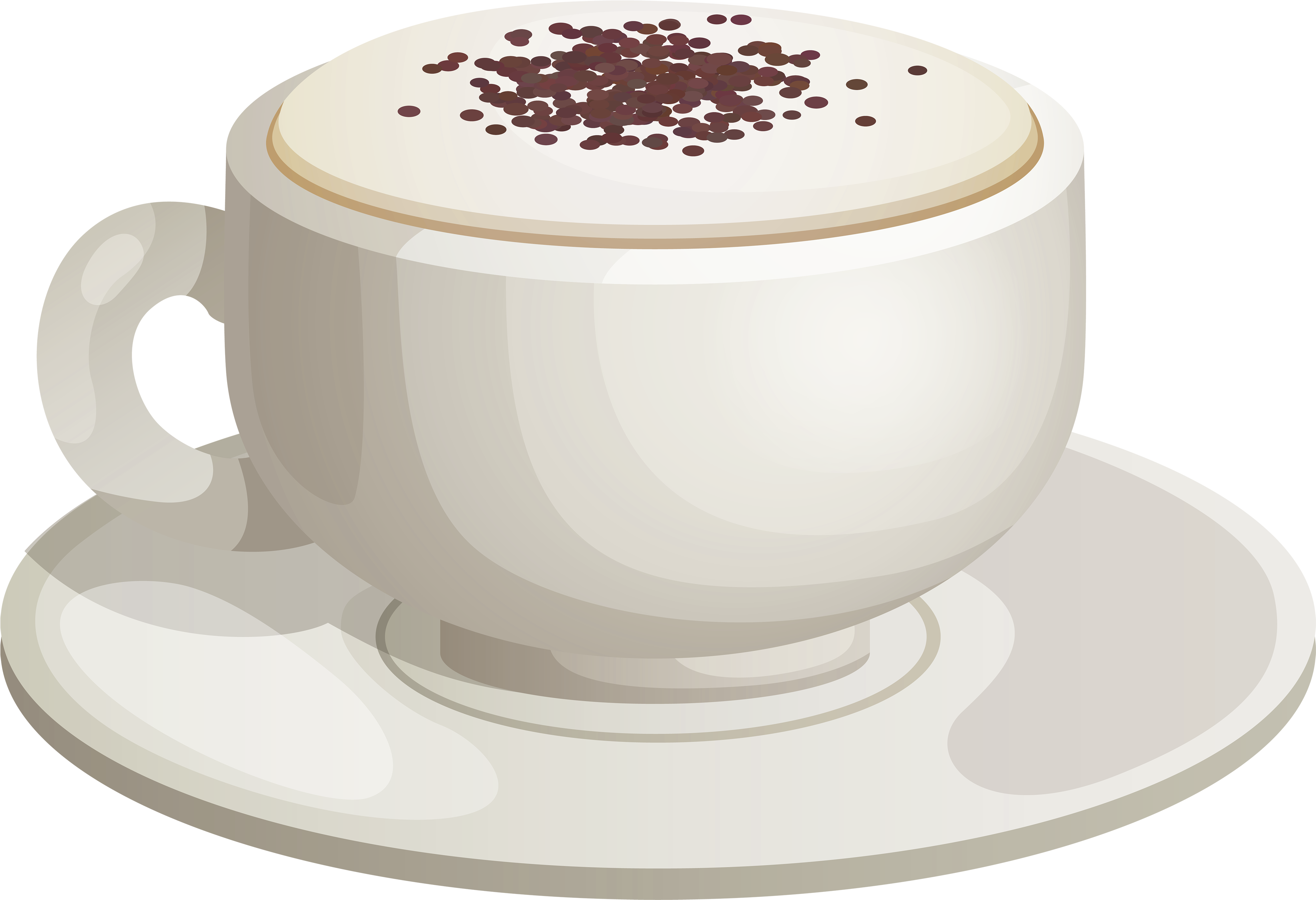 Coffee Clipart Cappuccino (4000x2804), Png Download