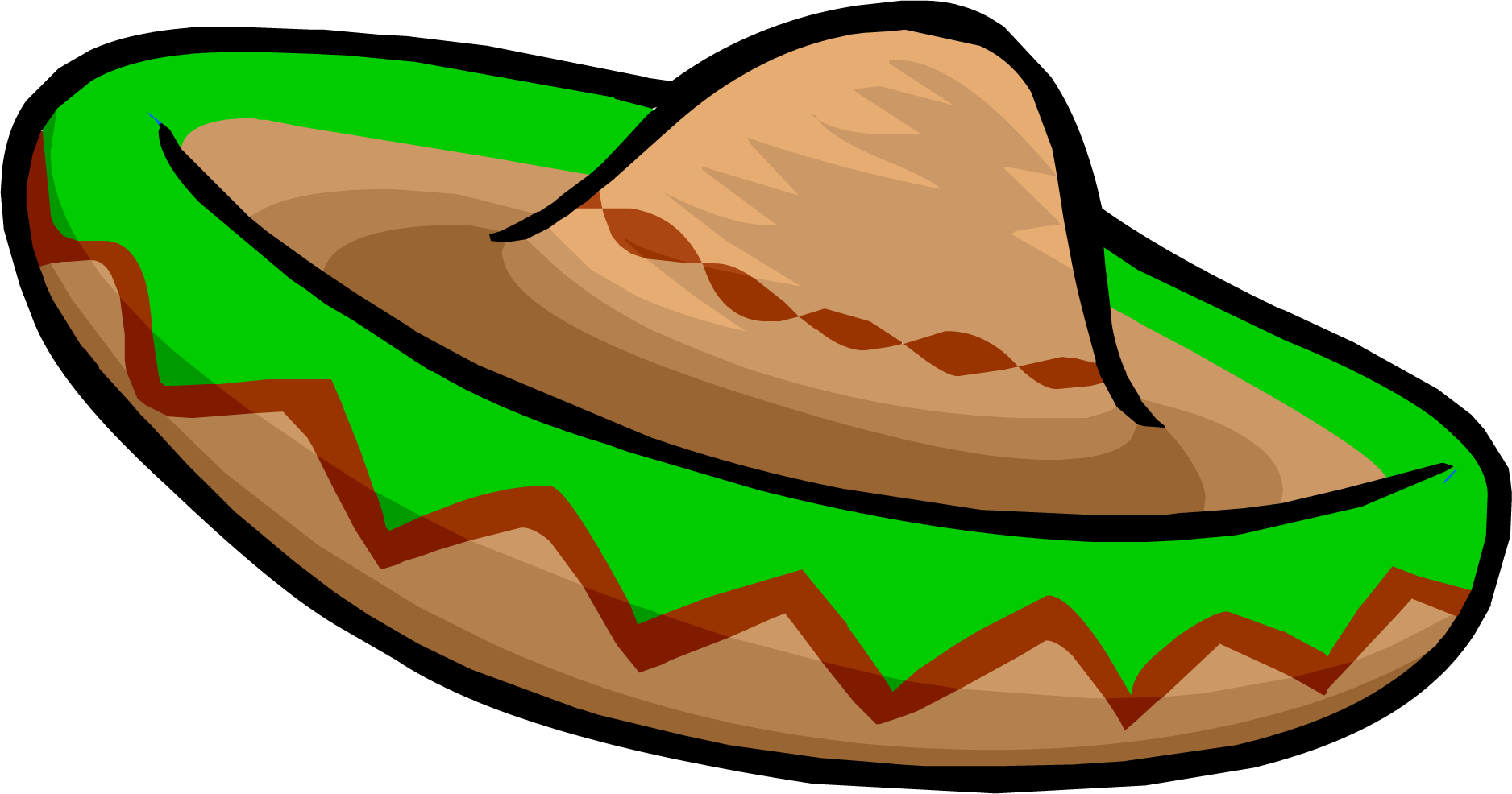Festive Sombrero - Sombrero Png (1876x986), Png Download