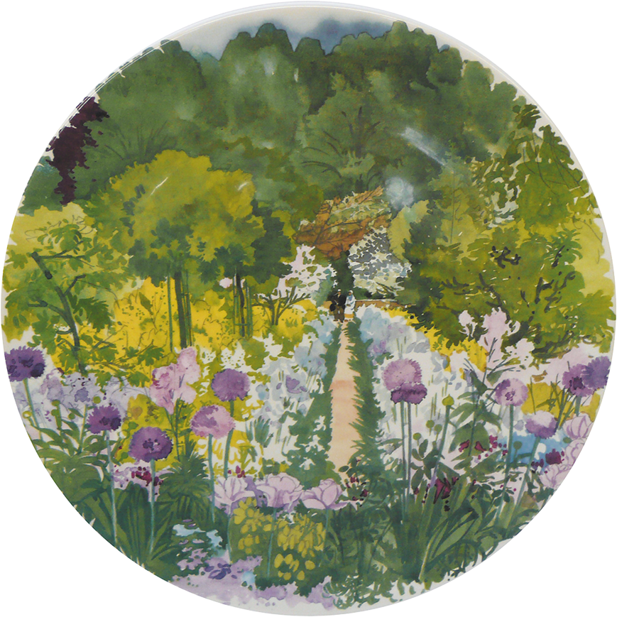 1 Cake Platter - Gien Paris A Giverny Canape Plates Assorted Set Of (869x869), Png Download