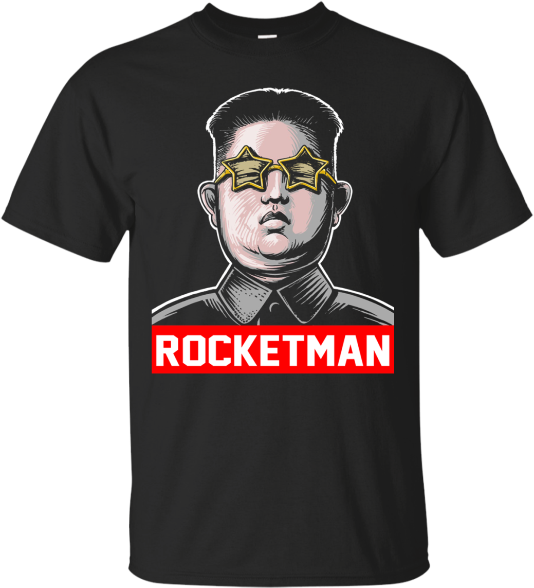Kim Jong Un Rocketman T-shirt - Kim Jong Un Rocketman (1155x1155), Png Download