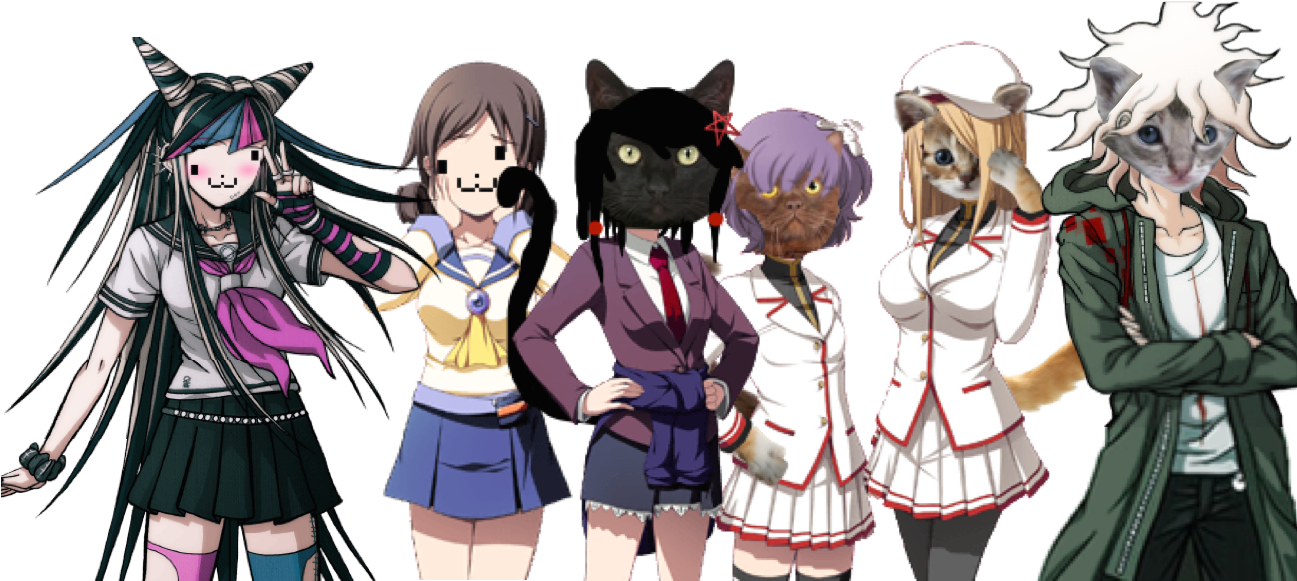 Neko Kawaii - Danganronpa Dangan-ronpa Nagito Komaeda Halloween Cosplay (1296x770), Png Download