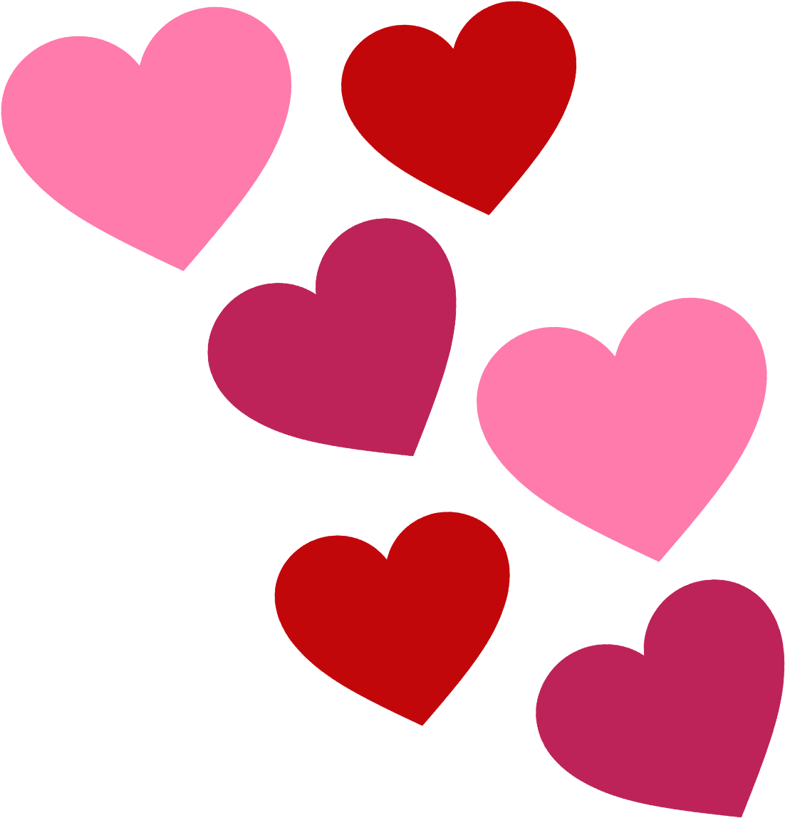 Hearts - Valentine Hearts Clip Art (1200x1200), Png Download