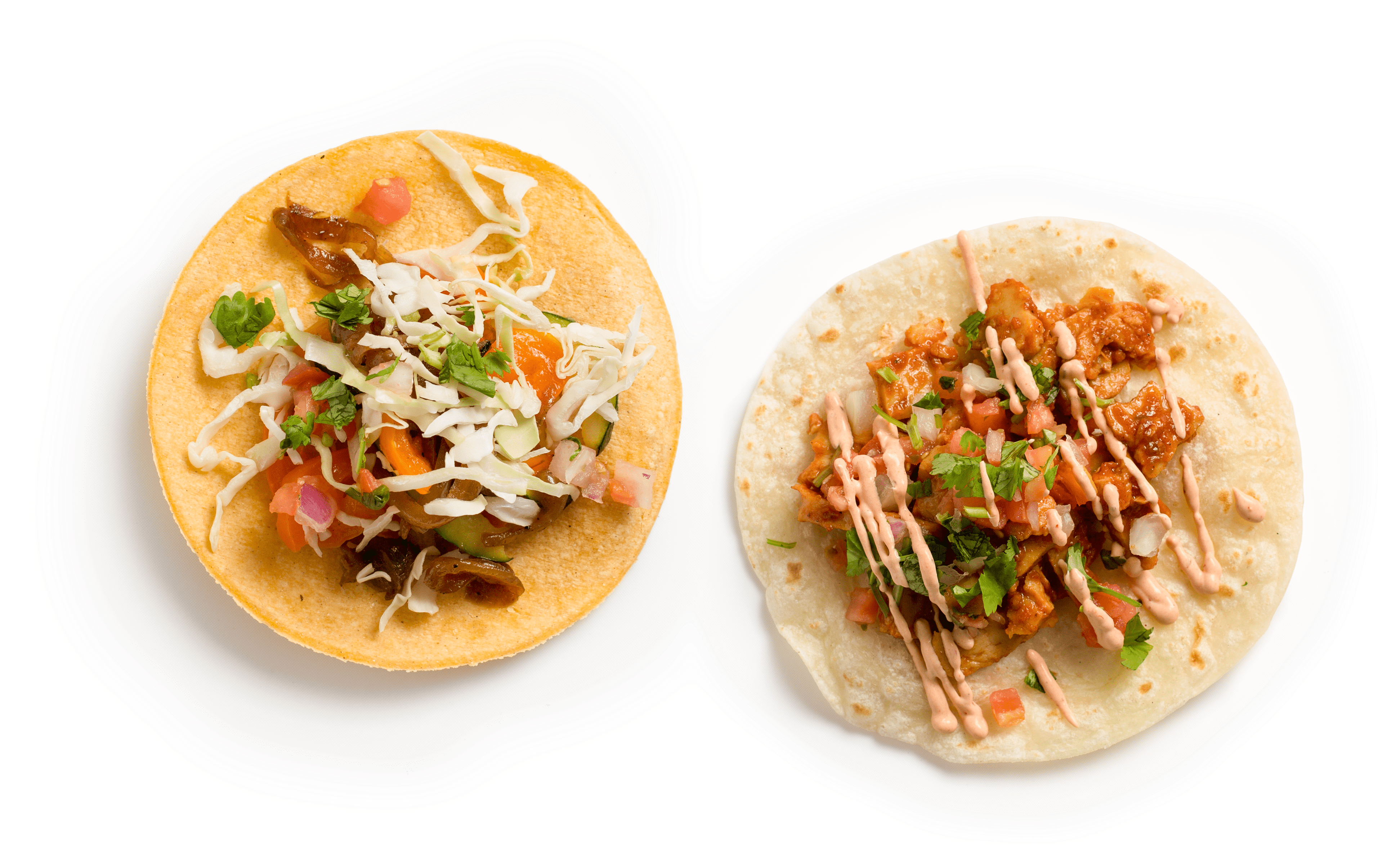 Grilled Onions, Raw Onions, Cilantro, Pico De Gallo - Taco (3903x2420), Png Download