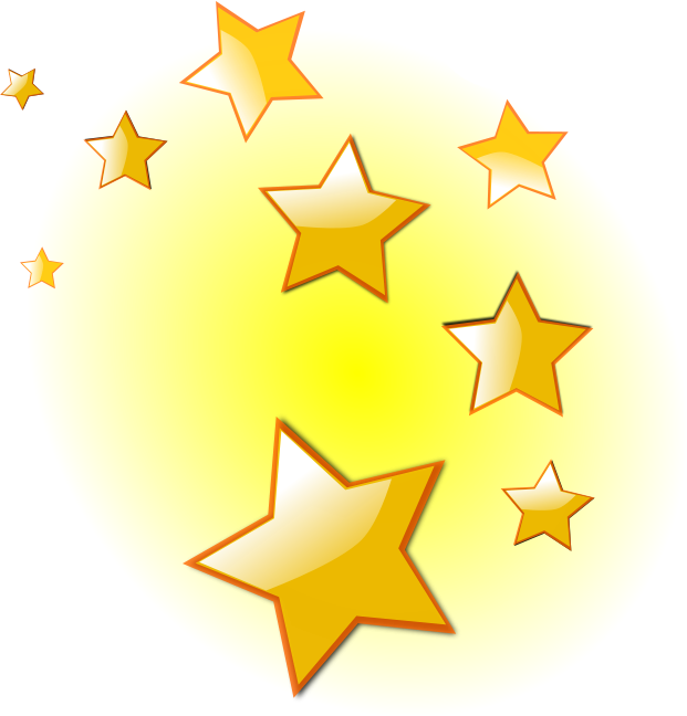 Stars Clip Art At Clker Com Vector Clip Art Online - Stars Clipart (564x595), Png Download