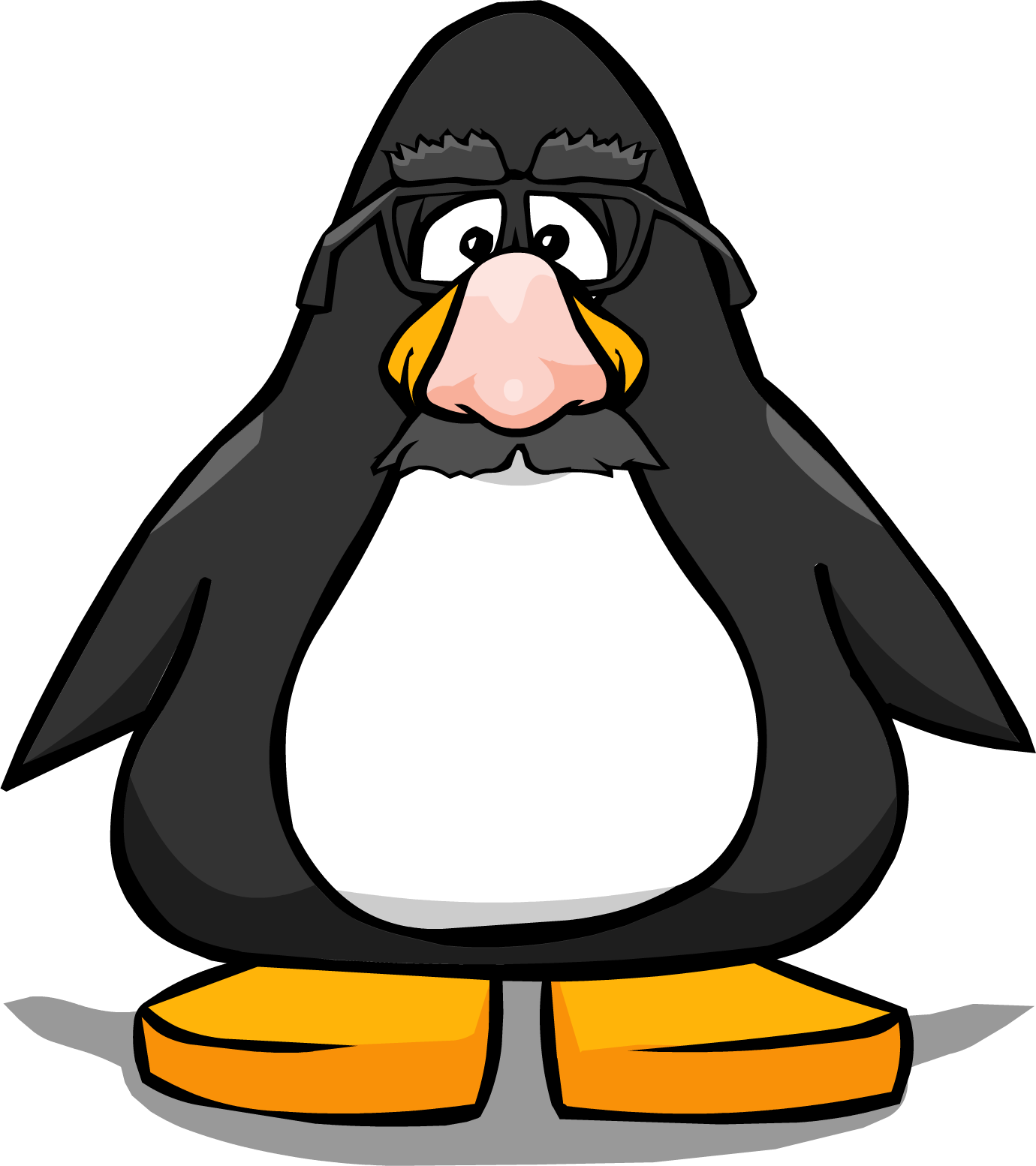 Funny-face Glasses From A Player Card - Club Penguin Tour Guide Hat (1380x1554), Png Download