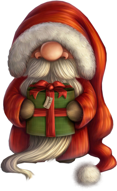 Фото, Автор Иришка-манюшка На Яндекс - Little Santa With A Gift Tote Bag, Adult Unisex, Natural (401x651), Png Download