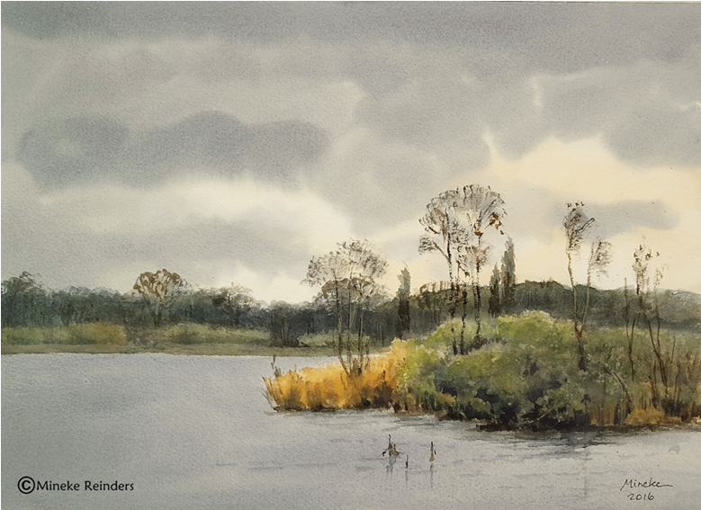 Little Island Eilandje Watercolor On Arches 140 Lb - Loch (800x800), Png Download